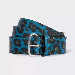 Paul Smith Blue Leopard Belt
